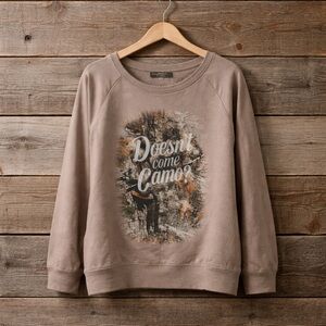 Real Tree Medium Long Sleeve Polyester Cotton Blend Deer Hunting Shirt